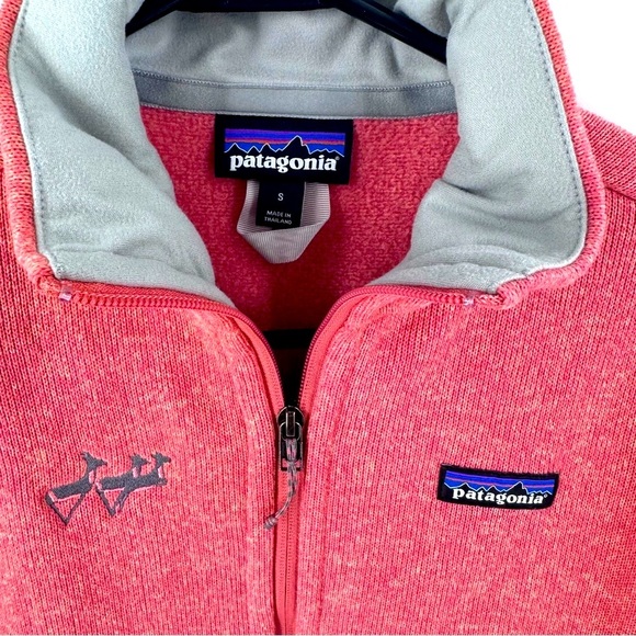 Patagonia Pink and Gray full Zip Jacket with Stand-Up Collar - Picture 4 of 7